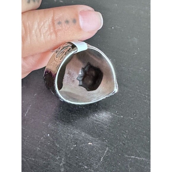 Pirate Skull Anchor Octopus Mens Ring Size 8 Stainless Steel Gothic Biker Rocker - Picture 8 of 10